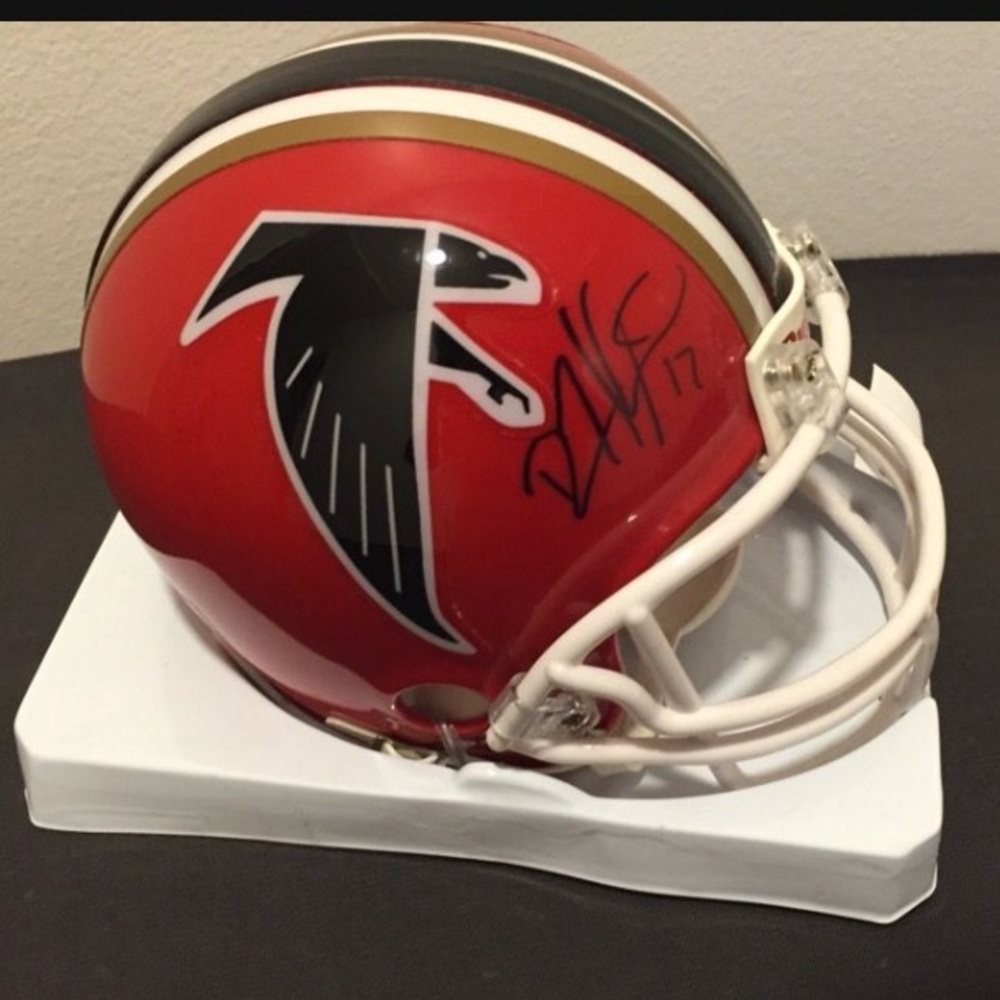 Autographed Football Helmet - Atlanta Falcons #17 - Devin Hester - Picture 2 of 5